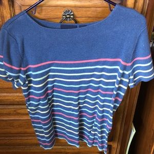 Striped crazy horse sweater
